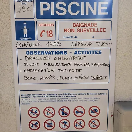 Climatise Centre Port Avec Piscine & Parking Apartment Agde